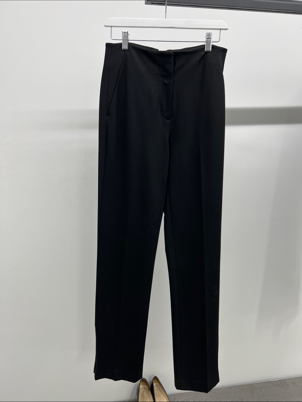 Rag & Bone Black Straight-Leg Trousers